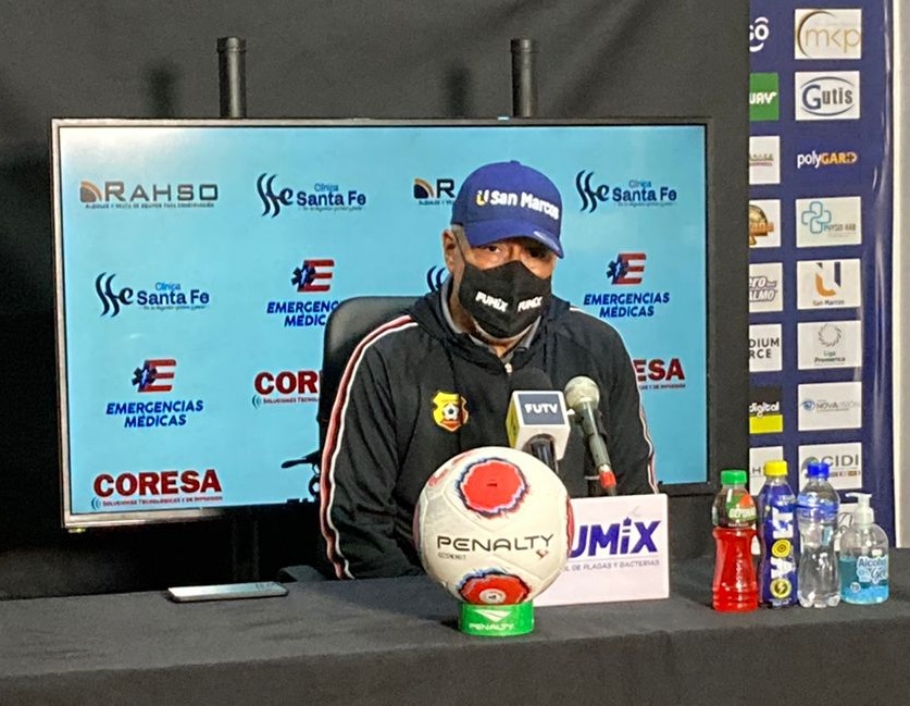 Viegas dio la conferencia de prensa de los rojiamarillos ya que su entrenador Jeaustin Campos se recupera de Covid-19.